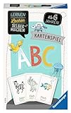 Ravensburger 80347 - Lernen Lachen Selbermachen: ABC, Kinderspiel ab 5 Jahren, Lernspiel für 1-4 Spieler, Kartenspiel, Buchstaben, Schwarz