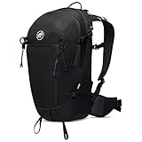 Mammut Lithium 25 | Outdoor Rucksack für Damen und Herren, Wanderrucksack zum Sport, Trekking und Klettern, Mit Brustgurt und Rückenbelüftung, Atmungsaktiv | 25l, Black (Schwarz)
