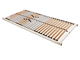 BeCo Lattenrost 140x200 cm Medistar KF fertig montiert/TÜV Zertifiziert/5 Zonen/28 Leisten/für alle Matratzen/Höhe 4,5 cm/Lattenroste produziert in Deutschland