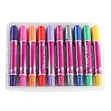 Haarfärbestift – Haarfärbemarker | Haarkreidestifte, bunte gewellte Clips, Ohrhaken, Färbemarker, realistische, nahtlose Highlights, mehrfarbige Vielseitigkeit