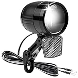 E-Bike LED Fahrradlicht Vorne, 100 LUX StVZO Zulassung Frontlicht, Fahrradlicht mit Reflektor, Fahrrad Scheinwerfer, Fahrradlampe Frontlicht für E-Bikes