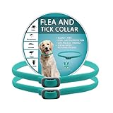 BKEPDY Hundehalsband 2 Stück Effektiver Schutz vor Ungeziefern Wasserdicht Einstellbares Floh und Zeckenschutz für Hunde Alle Größen und Rassen (Blau-2)