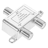 TOGEVAL Koaxialkabel Splitter Digital Verteiler Fach Signalverteiler für Kabel Tv und Kompatibel mit Hohe Geschwindigkeit Vertikal oder Horizontal Montierbar