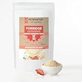 Keto Porridge No30 - pur - Low Carb Müsli Glutenfrei & Vegan - Haferkleie ohne Zucker & Palmöl - Haferflocken Frühstück für Ketogene Ernährung - 300g - 3er Pack (ins. ca. 900g)