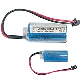 Aousavo CR17335SE-R (3V) ersatz akku CR17335SE-R Kompatibel mit Mitsubishi Q172HCPU, Q173HCPU, Q6BAT, CR17335SE-R CR2/3A CNC System Q02CPU Q02HCPU Q06HCPU Q12HCPU 1800mAh