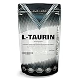 Taurin Pulver 100% rein - 1000g Aminosäure L-Taurin - 1kg - ohne Zusatzstoffe - vegan -mit Messlöffel