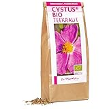 Dr. Pandalis - BIO Zistrosenkraut - 100g - Cistus Incanus Tee in Premium Qualität - 100% loser Cystus Bio Tee - Das Original aus der Apotheke - Cystrosentee nach althergebrachter Weise
