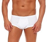 12 Stück Herren Slip mit Eingriff in weiß mit Weichbund Feinripp Gr. Grösse 9 feinripp unterhose herren weiß unterhosen männer herren slip mit eingriff herrenschluepfer Altenheim Pflege