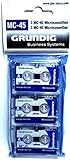GRUNDIG Diktierkassette, Micro, MC-45, 2 x 22,5 min (3 Stück), Sie erhalten 1 Packung á 3 Stück