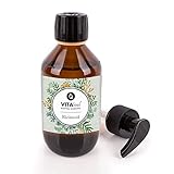 VitaFeel Rizinusöl - 100% kaltgepresstes Öl, 250 ml, Wimpern Serum, Haaröl,