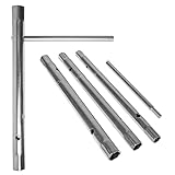 Rohrsteckschlüssel Set mit Drehstange, SW 12 X 13, 10 X 11, 8 X 9, Montage Satz aus Werkzeugstahl, Steckschlüssel Kit für Sechskant Muttern, nahtlose Doppelsteckschlüssel mit Hohlschaft, Rohrschlüssel