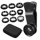 DIYEAH 1Satz Teiliges Smartphone Weitwinkel Makro Fischaugen Multifunktionale Linsen für Beeindruckende Smartphone Fotografie Kompatibel mit Meisten Geräten