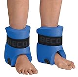 BECO Beinschwimmer Paar Auftriebshilfen Jogging Hilfe Aqua Training Unisex, Blau, M