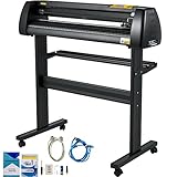 VEVOR Vinyl-Schneidemaschine, 720 mm Papierzufuhr-Schneideplotter-Paket, Vinyldrucker mit Einstellbarer Kraft und Geschwindigkeit, LCD-Display, Windows-kompatibles Schilderherstellungsset