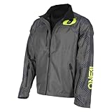 O'NEAL | Offroadregen-Jacke | Motocross Enduro Downhill MTB | Wasserdicht, Unterarmbelüftung | Shore Rain V.22 Jacket | Erwachsene | Grau Neon-Gelb | Größe L