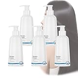 Keratin-Revitalisierungscreme, Haarglättende Spülung für Frauen, Keratin-Boost-Haarglättung, Feuchtigkeitsspendende Tiefenpflege, Reparatur von Spliss und Glanz, Für alle Haartypen (5 PCS)