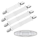 Bügelbrettbezug Verschlüsse Bindung 4 Stück Elastische Gurtklammern Verhindern Dass Kissen Verrutschen Laken Hosenträgerhalter Ecken Sofabezug Halter Bänder Strumpfbandklemmen Riemenendbindungsspanner