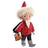 Götz 0070101 Sandmann Puppe in rot mit Schlafsandbeutel – 37 cm große Weichkörperpuppe geeignet für Kinder ab 18 Monaten