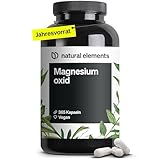 Magnesiumoxid - 365 Kapseln - 667mg, davon 400mg elementares Magnesium pro Kapsel - Laborgeprüft, hochdosiert, vegan