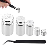 Gramm Gewicht, Kalibrierung Gramm Gewicht Set,5 Stück Kalibrierung Gramm, (1g, 2g, 5g, 10g, 20g) Präzise Justiergewicht, Kalibriergewichte Präzise, Kalibrierung Gewichte mit 1 Pinzetten
