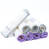 8er Set Bambus Tücher – Saugstarke Bambustücher zum Putzen – Wiederverwendbare Bambus Putztücher 18x23 cm für Küche, Bad, Glas & Haushalt