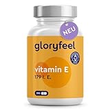 Vitamin E Kapseln - Stabilster Premium Rohstoff (DL-alpha-Tocopherylacetat) - Bioaktives Vitamin E 179 IE - Hochwertige 210 Kapseln für 100 Tage Vollversorgung - Laborgeprüft