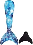 FOLOEO Meerjungfrau Kostüm für Kinder, Teenager & Erwachsene – Fantasie-Outfit mit Flossen-Look für Karneval, Cosplay & Fotoshooting – Größen 110–150 & S/M/L – Nur zur Verkleidung