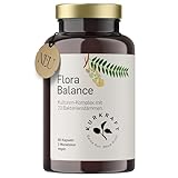 KURKRAFT® Flora Balance Kulturen Komplex - 23 Bakterienstämme- vegan & magensaftresistent - mit Lactobacillus & Bifidobakterien, 60 Kapseln