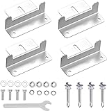 Solarmodulhalterung Z-Bracket 4 Stück + kleiner Schlüsselsatz mit Schrauben/Muttern für Solarmodul-Dachmontage, Aluminium-Halterung PV-Modulhalterung - für Wohnwagen, Wände, andere Außendächer