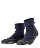 FALKE Herren Stoppersocken Cosyshoe M Hp Wolle rutschhemmende Noppen 1 Paar, Blau Dark Blue 6680, 45/46 EU