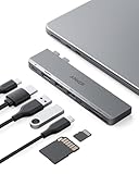 Anker USB-C Hub für MacBook, Anker 547 USB-C Hub (7-in-2), Kompatibel mit Thunderbolt 4 Port, 4K HDMI, 2 USB-A Datenschluss für MacBook Pro 13 Zoll, MacBook Air M1 / M2 und weitere