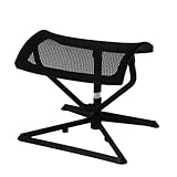 FineBuy Fußauflage LEGPRO Ottomann Design Beinauflage Stoffbezug/Mesh für Büro Fußablage höhenverstellbar Beinablage Schreibtisch Fußstütze verstellbar Hocker