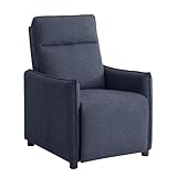 homeguru Relaxsessel Modern Sofa 1 Sitzer Stillsessel, Ruhesessel Bettsessel Schlafsessel Einzelsofa Liegefunktion, Wohnzimmersessel Relaxliege Loungesessel Fernsehsessel mit Rückenlehne Navy Blau