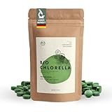 BIO Chlorella Tabletten 1000 x 250 mg, rückstandskontrolliert, nach EU-ÖKO-Standard hergestellt, vegan, laktose- & glutenfrei, ohne Zusätze, Chlorella Bio Presslinge, BIONUTRA®