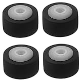 Lurrose 4 Stück Recorder Andruckrolle aus Langlebig Verschleißfest Passend für Kassettendecks Autoradios Persönliche Stereoanlagen Hohe Festigkeit Einfache Installation