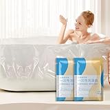 Einweg-Badewanneneinlagen, Kunststoffbeutel, für Zuhause, Hotel, Spa und Reisen, einzeln verpackt, 10 Stück