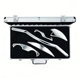 TINMAGI 5 PCS Gua Sha Schaber Set, Gua Sha Edelstahl 316, Muskel Faszien Schaber, Weichgewebe Massagetools, Körper Guasha Tools, Weichteil Massagegerät Set für SPA Verringerung Muskelschmerzen