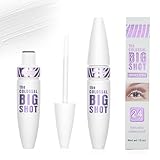 2 Stück Mascara Primer White,Telescopic Mascara,White Mascara,Wimpern 5d Weiß Wimperntusche Wasserfest Waterproof Smudge-Proof Long Lasting Mascara Augen Make-Up für Partys Hochzeiten