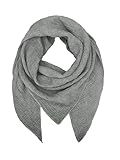 TMK Weiches und leichtes Unisex-Dreieckstuch aus 100% Baumwolle cod.9485 (Vintage, Dunkelgrau)