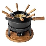 Boska Fondueset Elektrisch Pro 2,2L - Premium Fondue - Käsefondue - Schokofondue - Hotpot - Für 8 personen - Topf set -Extralanges Kabel - Gusseisen - Elektrisch - Fondue gerät