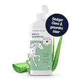 Mildes Pferdeshampoo - Basis Pferde Shampoo 0,5l, 2,5l, 5l & 10l pH Neutral - Seidiger Glanz, leichte Kämmbarkeit & sichtbar gesundes Haar - Pferdepflege von Pferdepflege24-0,5l