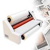 Heiß- und Kaltlaminiergerät, 450 mm/17,7 Zoll digitales Thermolaminiergerät mit zwei Laminierwalzen, Kombigerät for Kalt- und Heißtransferfolie mit einstellbarer Temperatur, for Schule und Büro