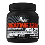 OLIMP- Creatine Monohydrat 1250. Kreatin Kapseln (400Stk). Hochdosiertes Nahrungsergänzungsmittel zum Muskelaufbau | 400 Stück (1er Pack)