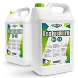 10L Essigsäure 80% Premium Qualität | 2x5L Essigessenz 80 prozent Lebensmittelqualität 10 kg | Hochreiner Essig für Vielseitige Anwendungen | Perfekt für Hausgebrauch Industrie Gartenbau Reinigung