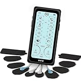 Orthomechanik TENS/EMS Gerät – Reizstromgerät für Schmerzlinderung und Muskeltraining, elektrische Nerven- und Muskelstimulation, mit Massagefunktion und 8 Ersatzpads