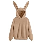 Cocila Damen Black of Friday Sale Angebote Decken Hoodie Stitch Kapuzenjacke Mit Teddyfutter Damen Sweatshirt Damen Jacke Weihnachtspullover Alpaka Sale Angebote Damenmode Sale