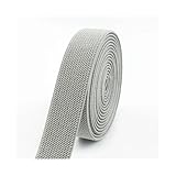 DCNIYT 3/5 Meter, 10–50 mm elastische Bänder für Hosen, Taille, Gummiband, Stretch-Gurtband, Gürtel, DIY, Unterwäsche, Kleidung, Nähzubehör (Silbergrau, 5 m _ 50 mm)