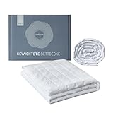 Degrees of Comfort Gewichtsdecke 135x200cm 7kg, Anti Stress Therapiedecke aus 100% Baumwolle, Schwere Decke Beschwerte Decke für Erwachsene Kann den Schlaf verbessern und Stress abbauen