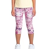 Renewold Mädchen-Leggings, Capri-Leggings, Yogahose, Tanzhose, Kleidung, Axolotl, 8-9 Jahre