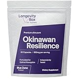 Longevity Box Okinawan Resilience – Blue Zone Formel mit Lila Süßkartoffel, Fucoidan, Bittermelone, Kurkuma, Shiitake & Schwarzem Pfeffer – Zell-, Immun- & Stoffwechsel-Support – 60 Kapseln